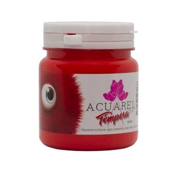 Tempera Acuaerel Rojo