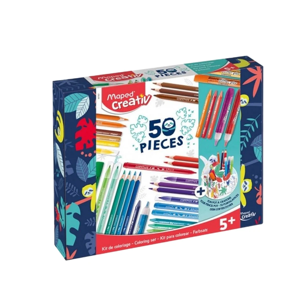 KIT MAPED PARA COLOREAR X50 PIEZAS (907037)