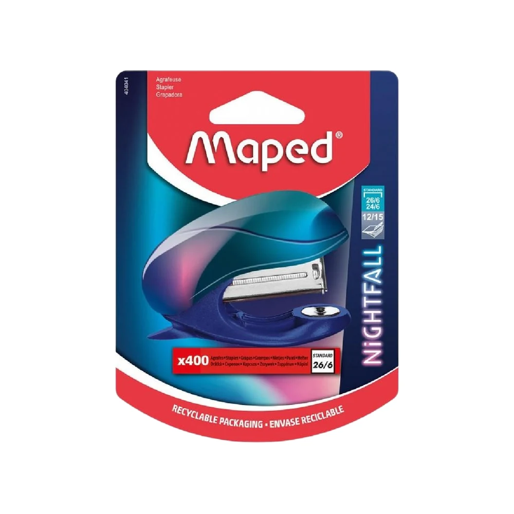 ABROCHADORA MAPED NIGHTFALL MINI 26/6 + BROCHES (404041)