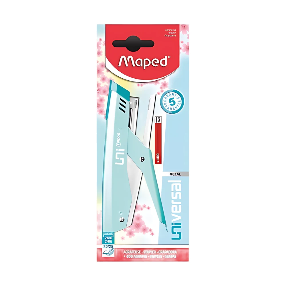 ABROCHADORA MAPED UNIVERSAL PINZA PASTEL 24/6-26/6 +400 BROCHES (440600)