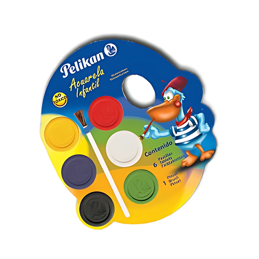 ACUARELA PELIKAN INFANTIL X 6 COLORES (L07501216)