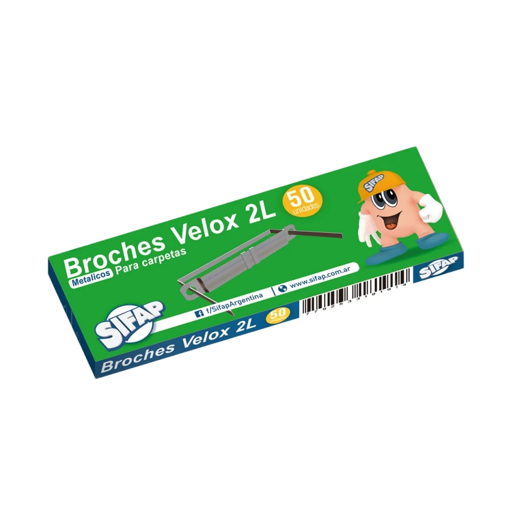 BROCHE NEPACO SIFAP VELOX METAL 2L X 50U. (2700200300)