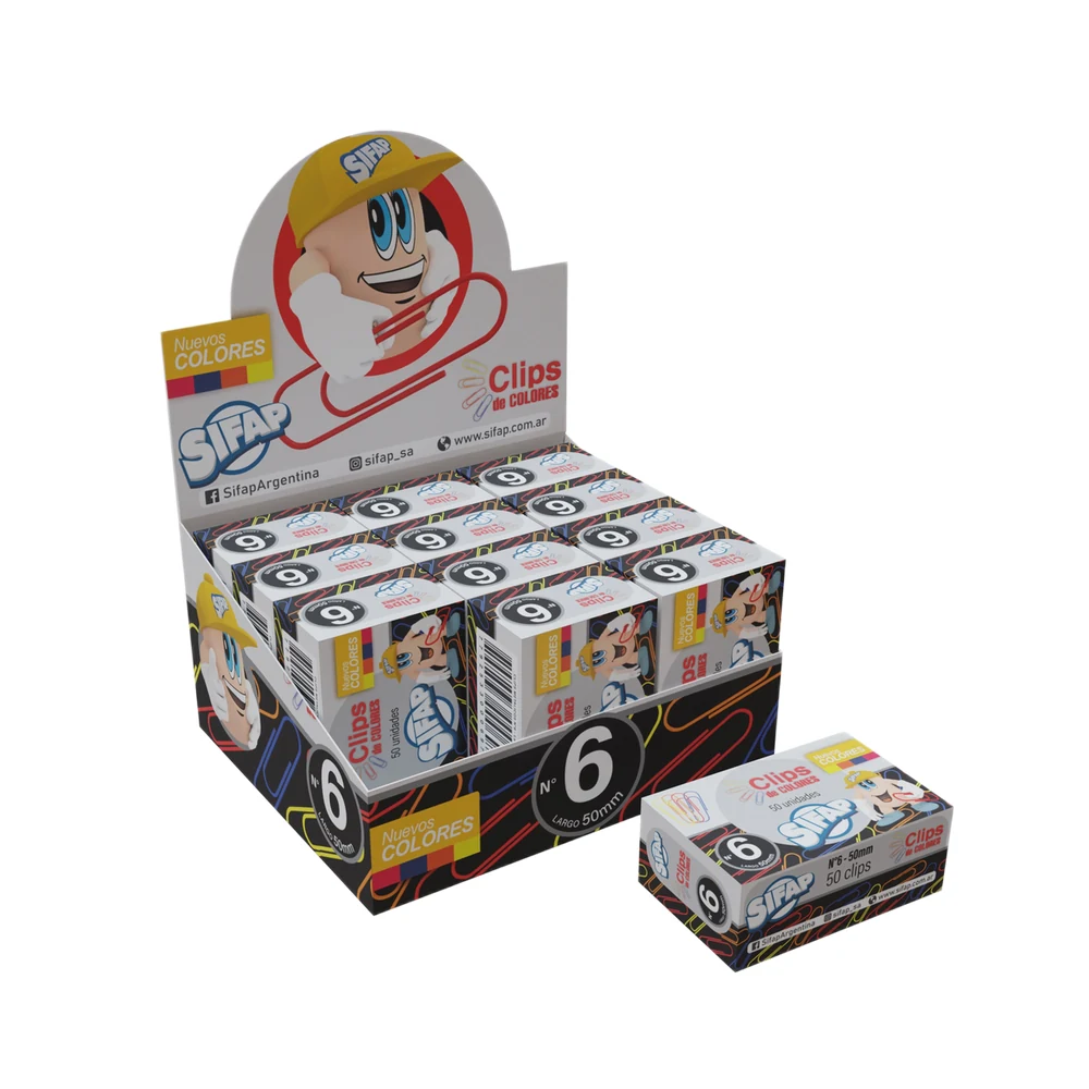 CLIP SIFAP FORRADO Nº6 X 50U. (2300462801)