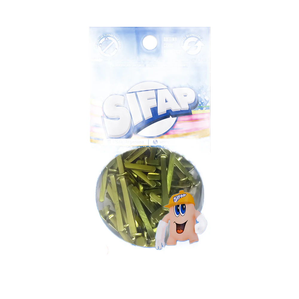 BROCHE SIFAP DORADO MARIPOSA Nº6 DOYPACK X 100U. (2500600006)