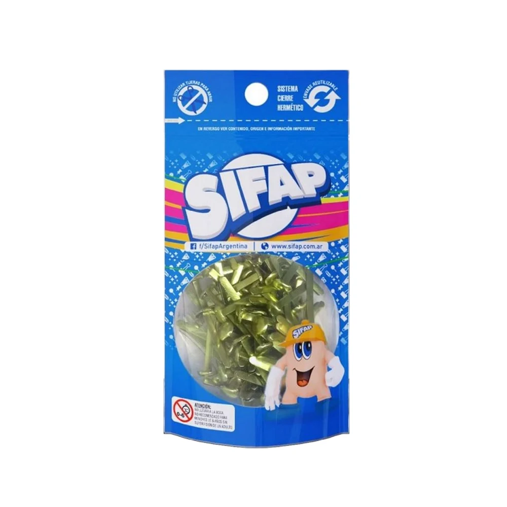 BROCHE SIFAP DORADO MARIPOSA Nº10 DOYPACK X 100U. (2500600010)