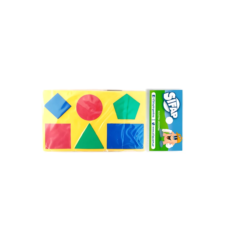 GOMA EVA SIFAP MAGNETICA FIGURAS GEOMETRICAS X 6 PIEZAS (7002)
