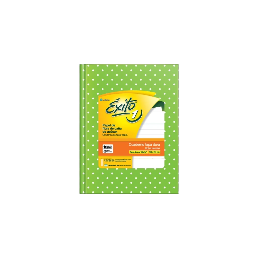 CUADERNO EXITO E1 LUNARES X48H V/COLORES T/C RAYADO (101032)