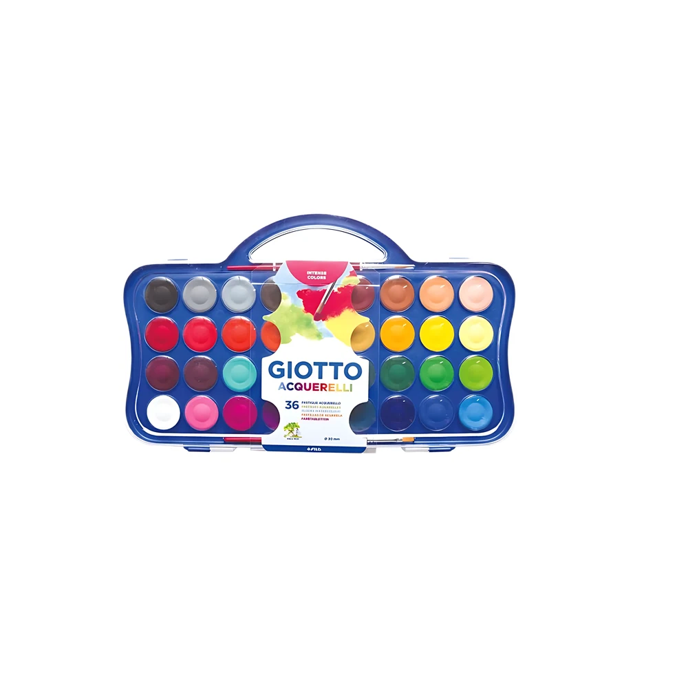 ACUARELA GIOTTO X 36 COLORES VALIJA + 2 PINCELES (353600)