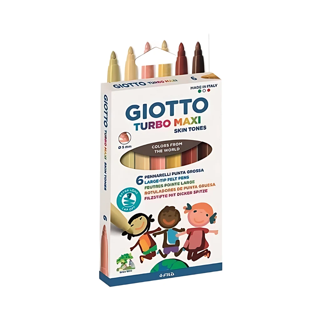MARCADOR GIOTTO TURBO MAXI SKIN TONES X 6 (527000)