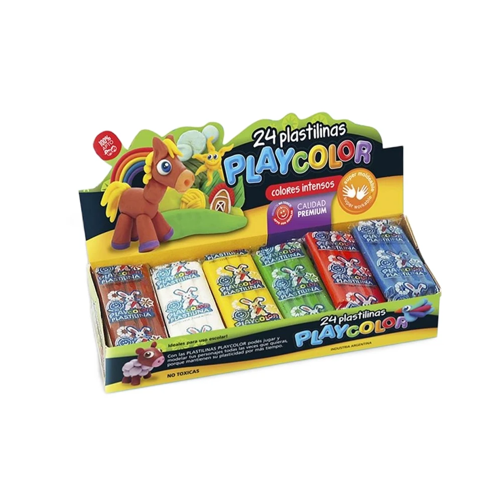 PLASTILINA PLAYCOLOR X 24U.