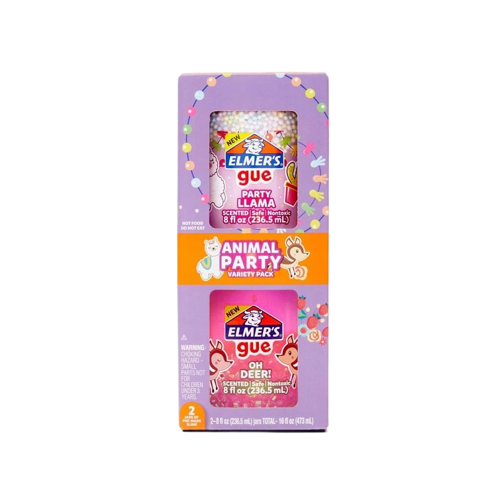 KIT ELMERS SLIME GUE ANIMAL PARTY X 2 PIEZAS (2137177)