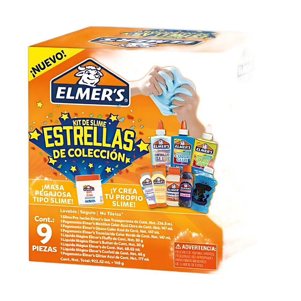 KIT ELMERS SLIME ESTRELLAS DE COLECCIÓN X9 PIEZAS (2190602)
