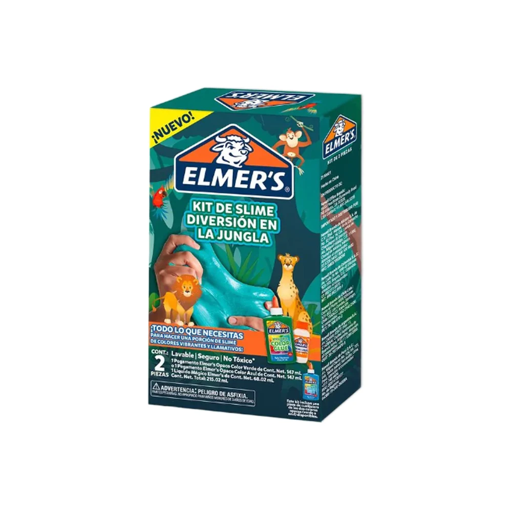 KIT ELMERS SLIME DIVERSION EN LA JUNGLA X2 PIEZAS (2190601)