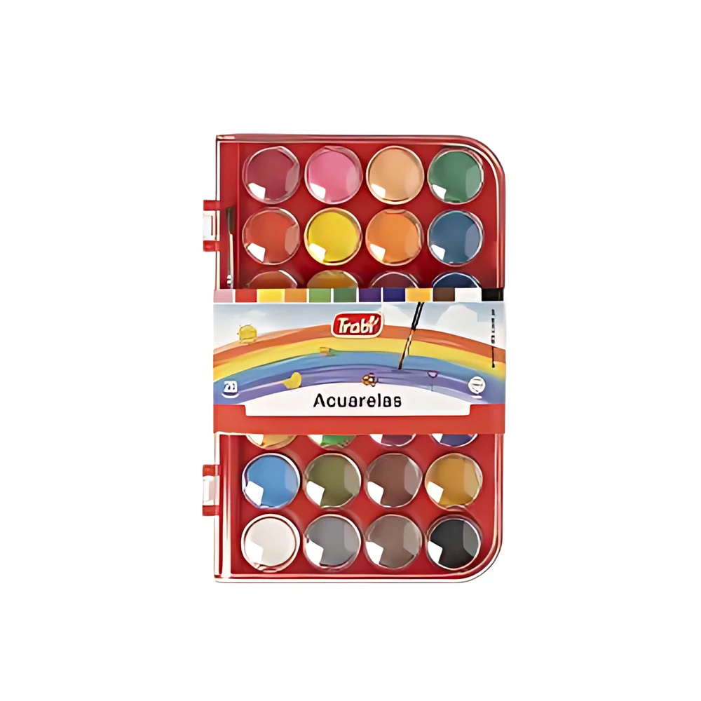 ACUARELA TRABI X 28 COLORES + PINCEL (TR1023)