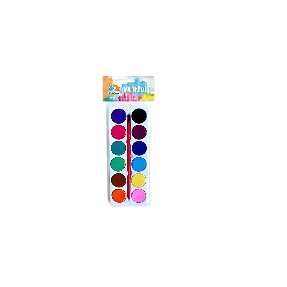 ACUARELA EZCO X 12 COLORES BILSTER (404008)