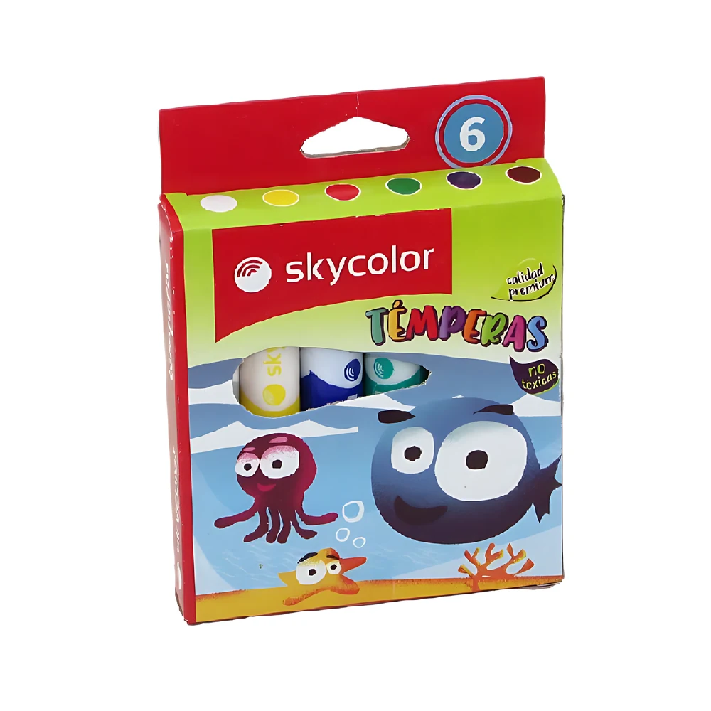 TEMPERAS SKYCOLOR X6U SURTIDAS (JJ024-6)