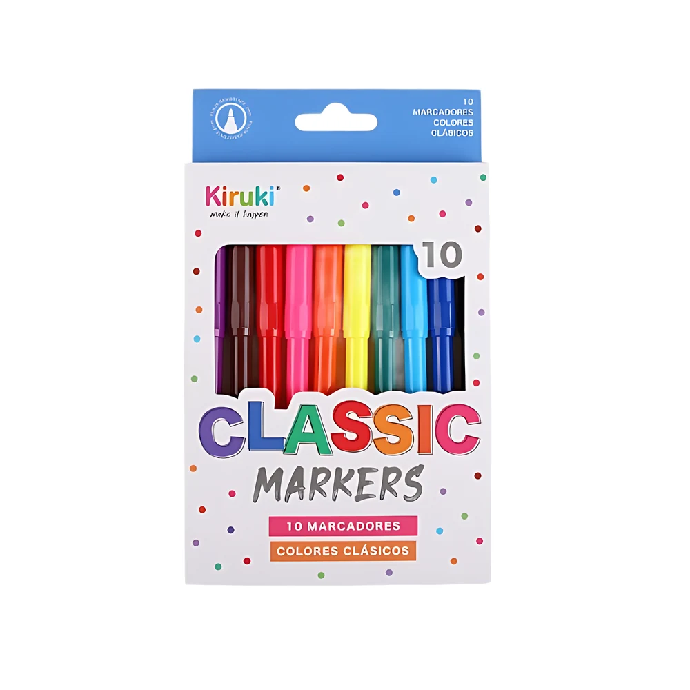 MARCADORES SURTIDOS KIRUKI CLASSIC X10U (700002)