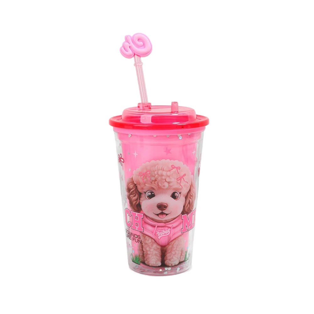 VASO CHIMOLA DE ACRILICO SPARK POODLE 450ML (BZ111)