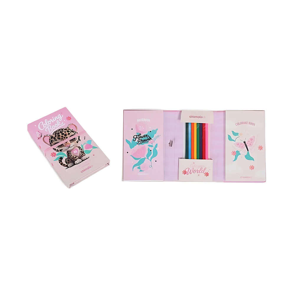 LIBRETA PARA COLOREAR CHITA A5 + LAPICES DE REGALO (ST150)