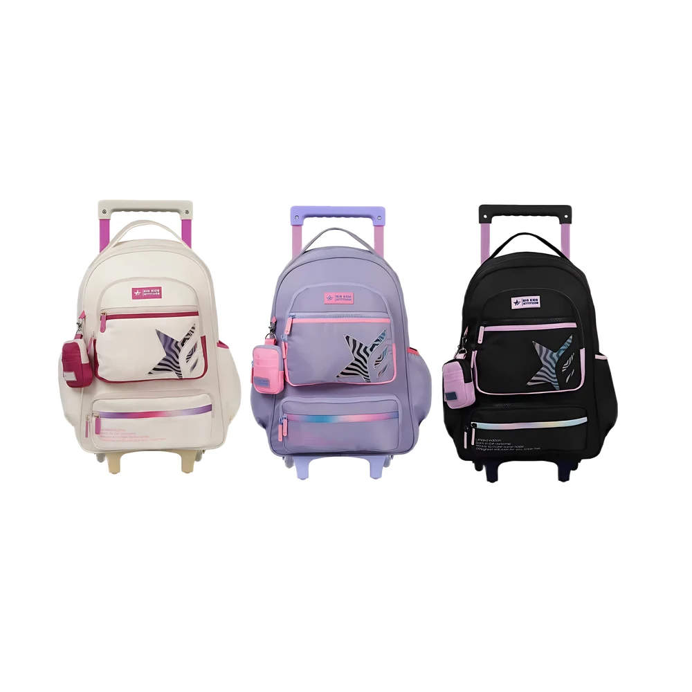 MOCHILA FOOTY 2025 BIG KIDS MULTIPOCKET C/MONEDERO C/CARRO 18″ (6041)