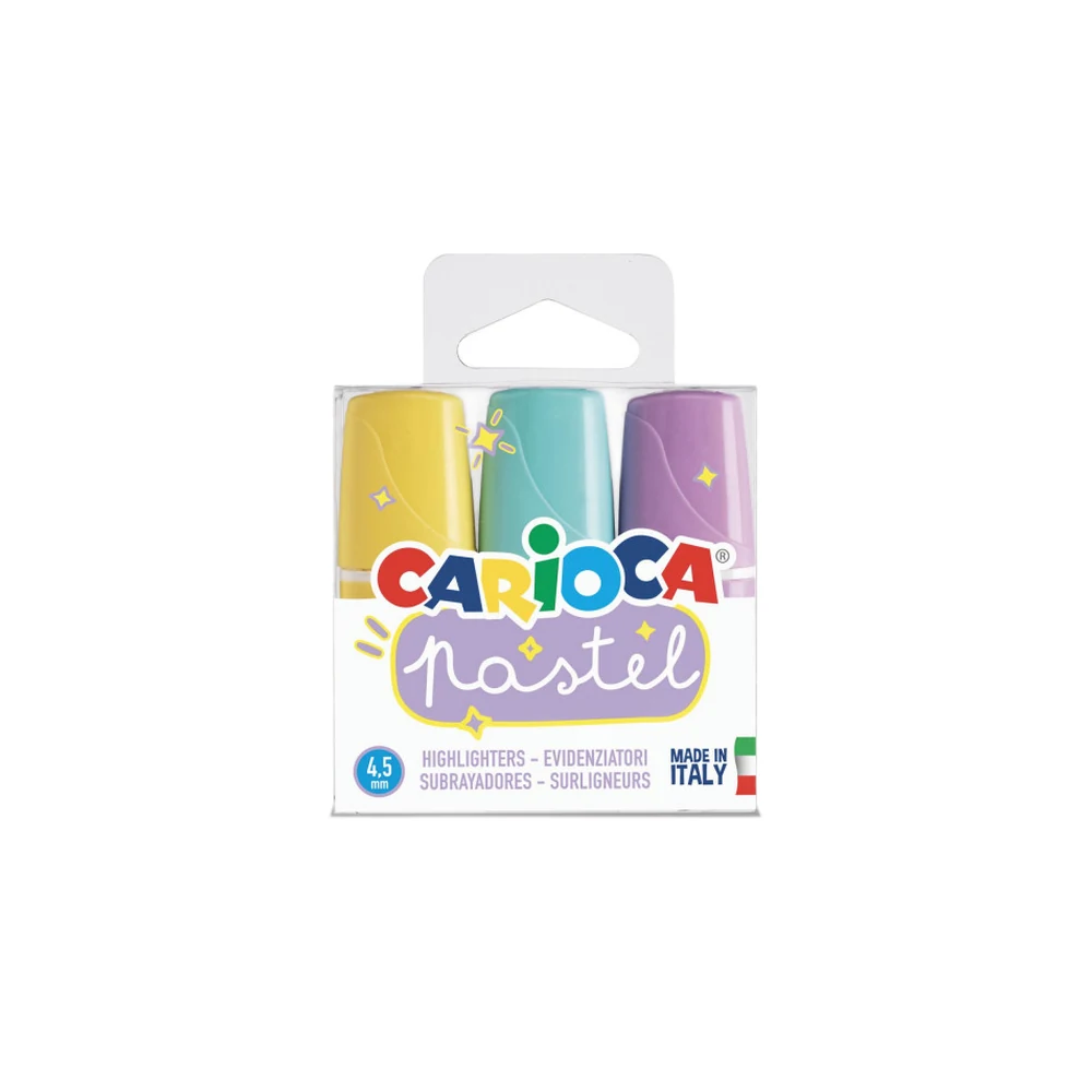 RESALTADOR CARIOCA PASTEL MINILIGHT X 3U. (43168)