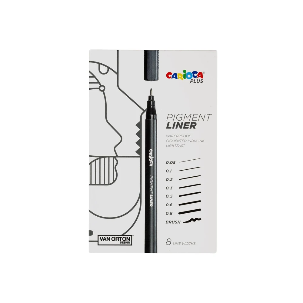 MICROFIBRA CARIOCA PLUS SURTIDAS 0.05/0.1/0.2/0.3/0.5/0.6/0.8 Y BRUSH (45250)