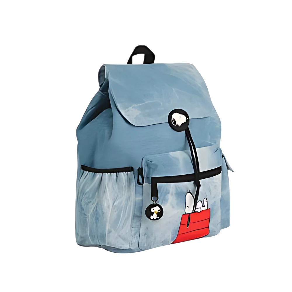 MOCHILA MOOVING SNOOPY JEAN ESPALDA 18″ (1635226)