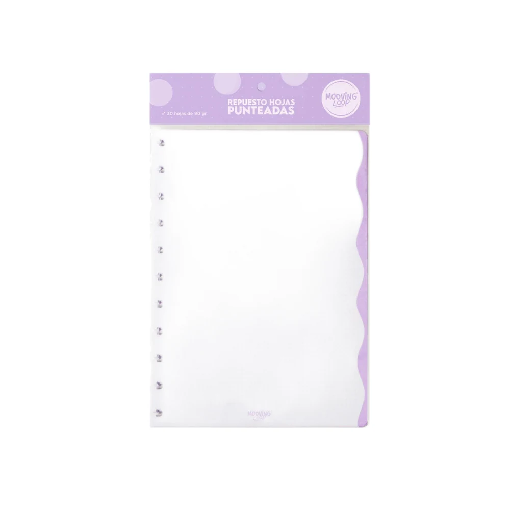 REPUESTO P/CUADERNO MOOVING LOOPS X 30 HJS PUNTEADO CARTA (1712013)