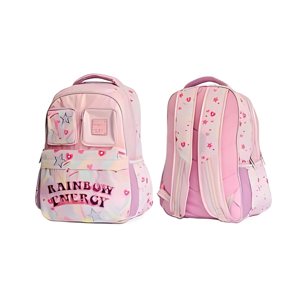MOCHILA MOOVING QUITAPESARES RAINBOW ESPALDA 18″ (1613425)