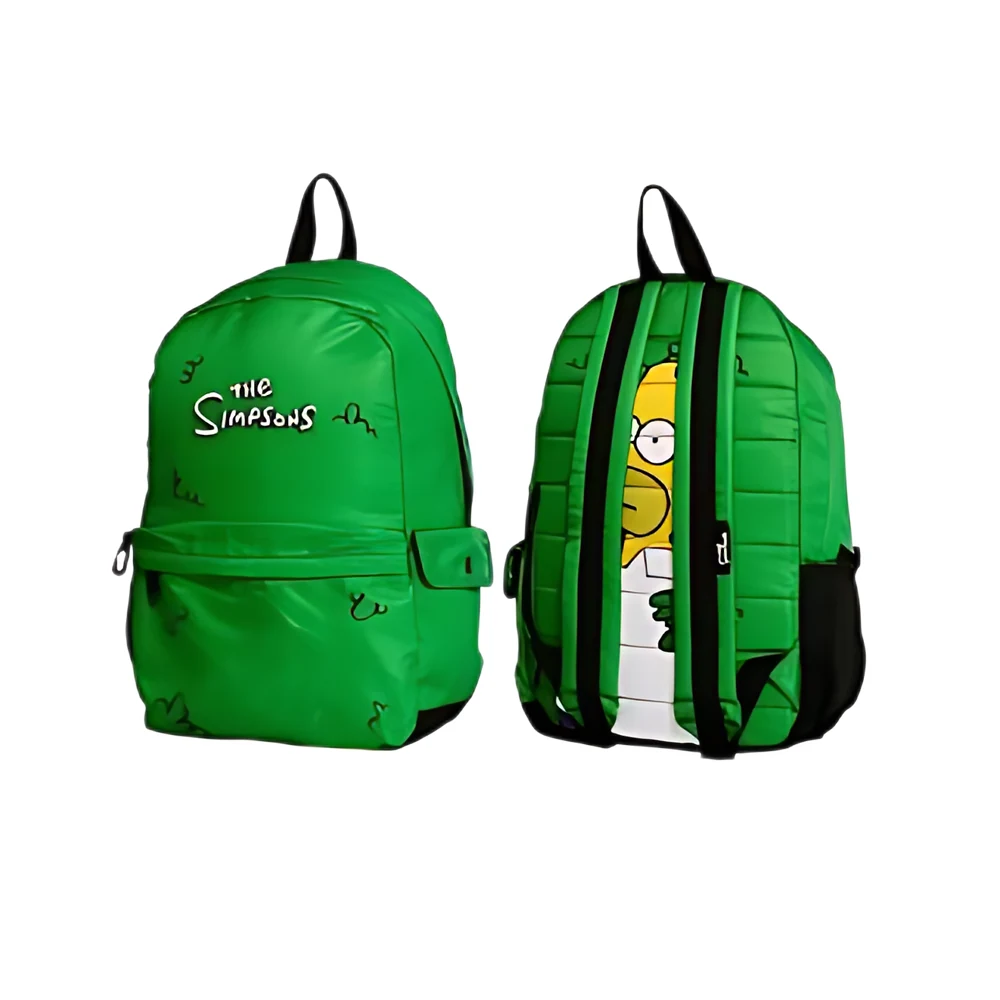 MOCHILA MOOVING SIMPSONS GREEN ESPALDA 18″ (1621125)