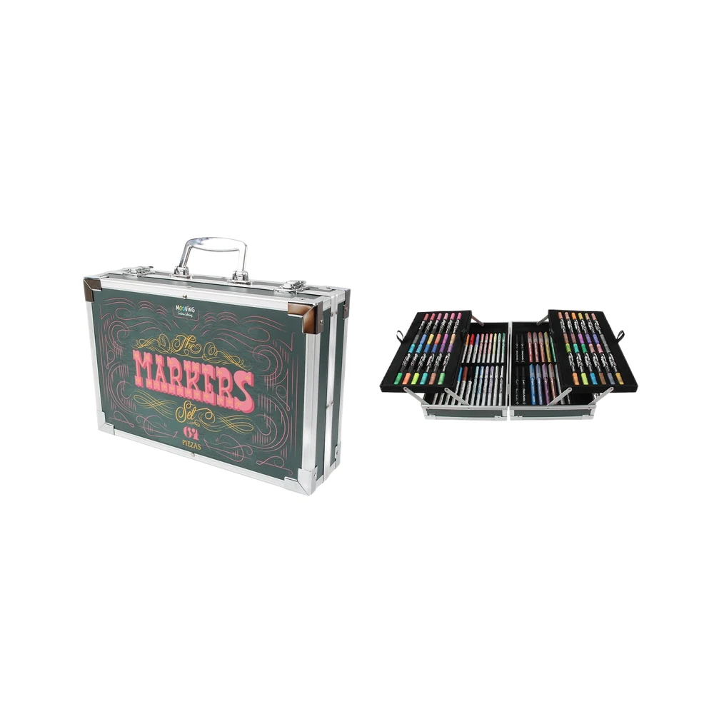 VALIJA METALICA MOOVING MARKER SET X64 PIEZAS (3119964)