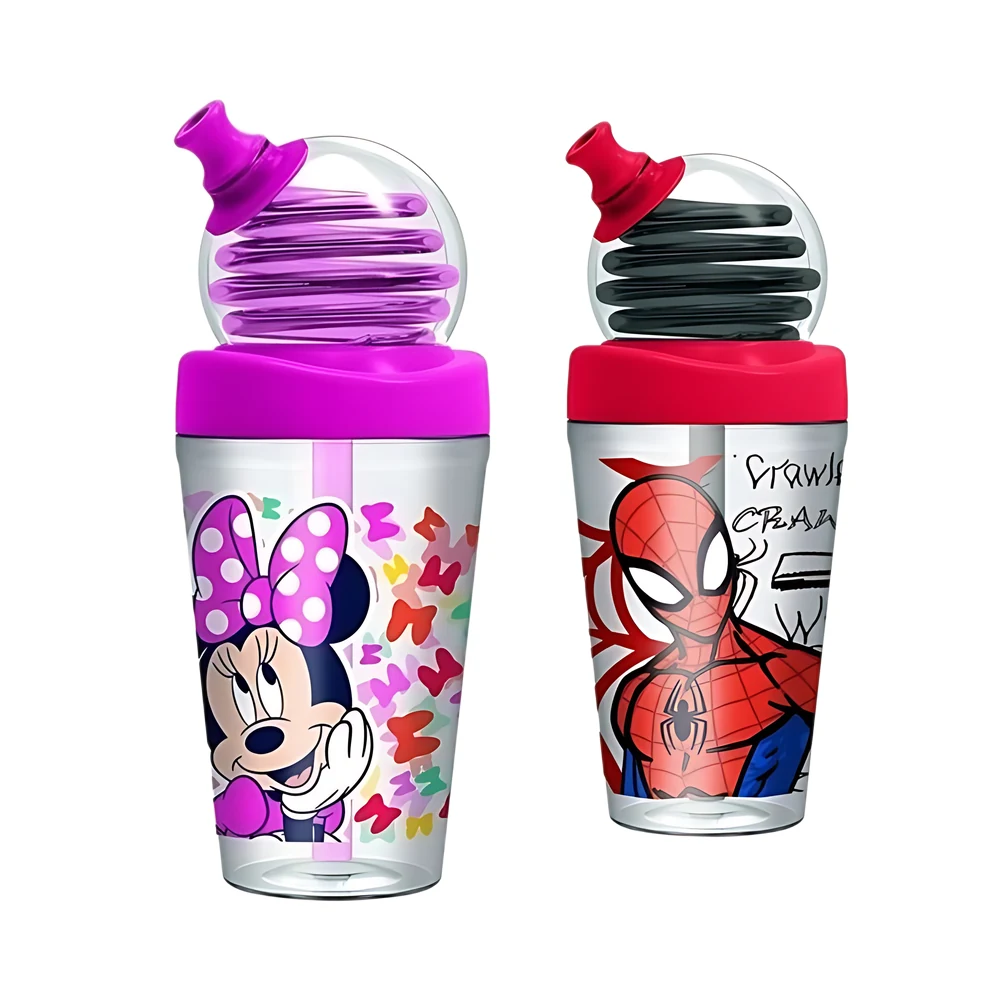 VASO CRESKO LOOPING CON PICO Y SORBETE 420ML V/LICENCIAS (HA168/KM674)