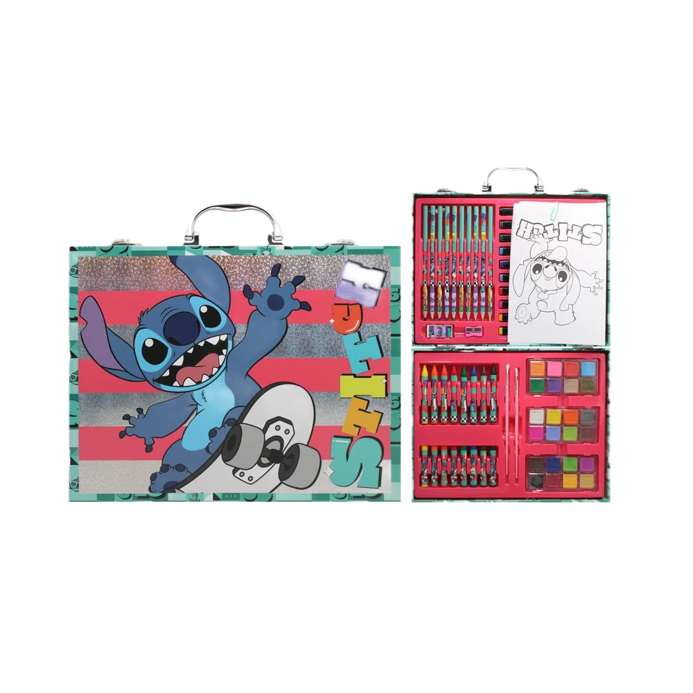 SET DE ARTE CRESKO STITCH 65 PCS CON ACUARELAS VALIJA (LT125)