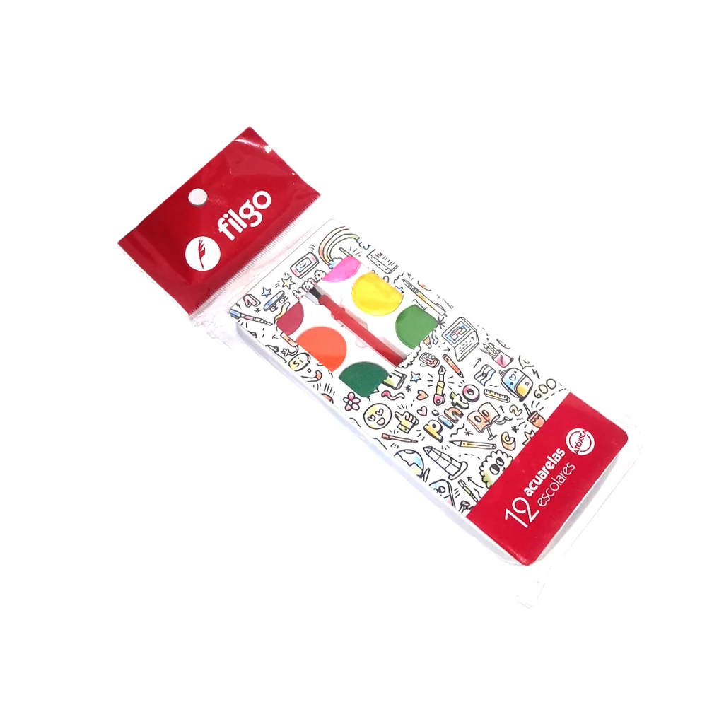 ACUARELA FILGO ESCOLAR X 12 COLORES (WT-AC-12)