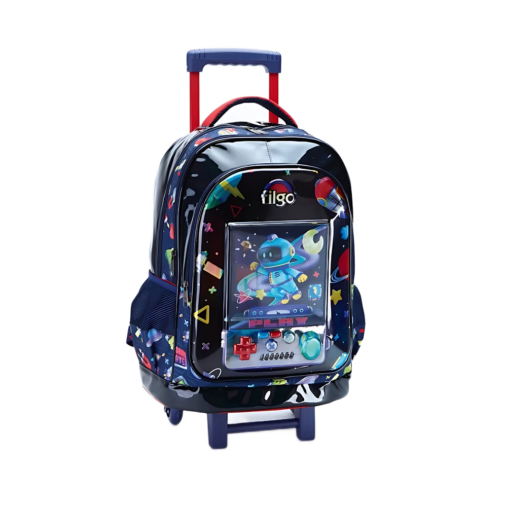 MOCHILA FILGO STARPAK GAMER 18″ C/RUEDAS + LLAVERO (MO25-T3D-002)