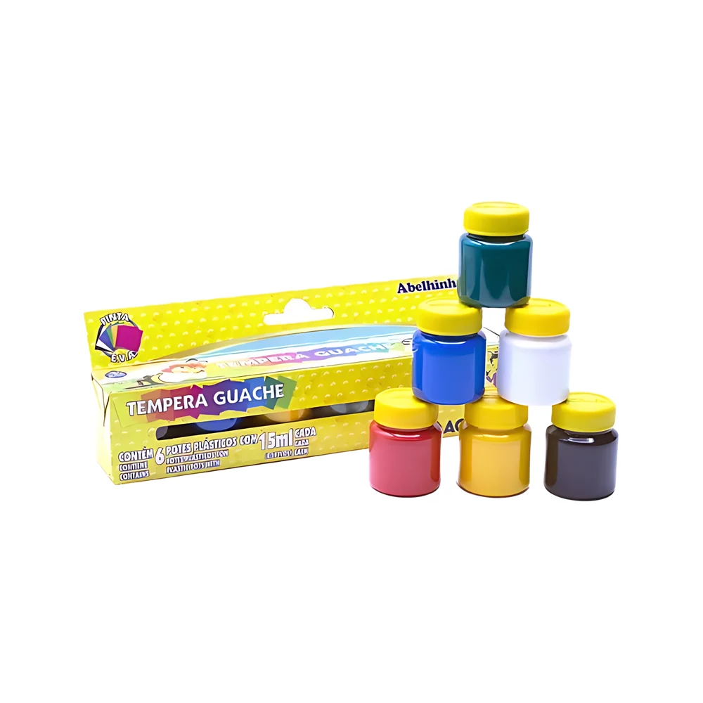 TEMPERA ACRILEX COLORES SURTIDOS X6U.