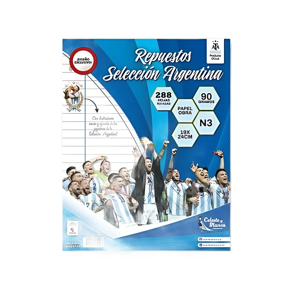 REPUESTO SELECCION ARGENTINA X288H RAYADO.
