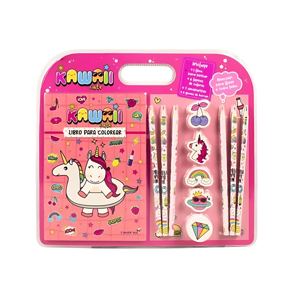 KIT BETINA PARA COLOREAR KAWAII CUTE X12 PIEZAS (2334)