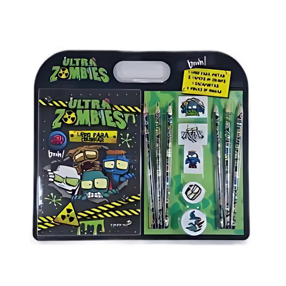 KIT BETINA PARA COLOREAR ULTRA ZOMBIES BRAIN X12 PIEZAS (2335)