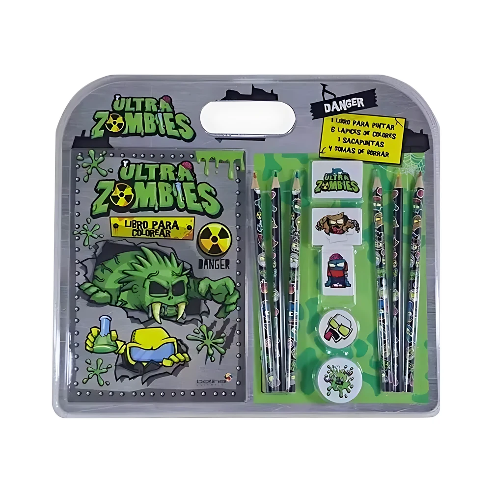 KIT BETINA PARA COLOREAR ULTRA ZOMBIES DANGE X12 PIEZAS (2336)