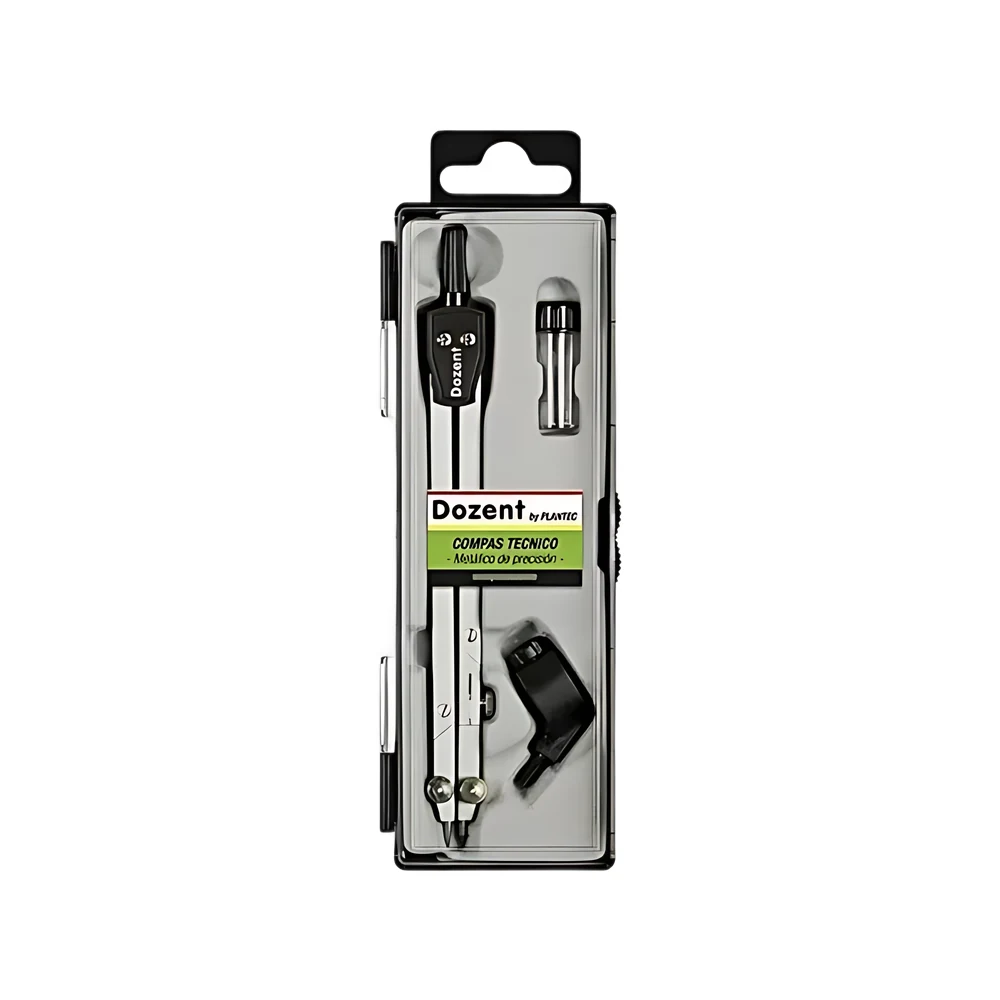 COMPAS TECNICO DOZENT METALICO C/ADAPTADOR + MINA (19200)
