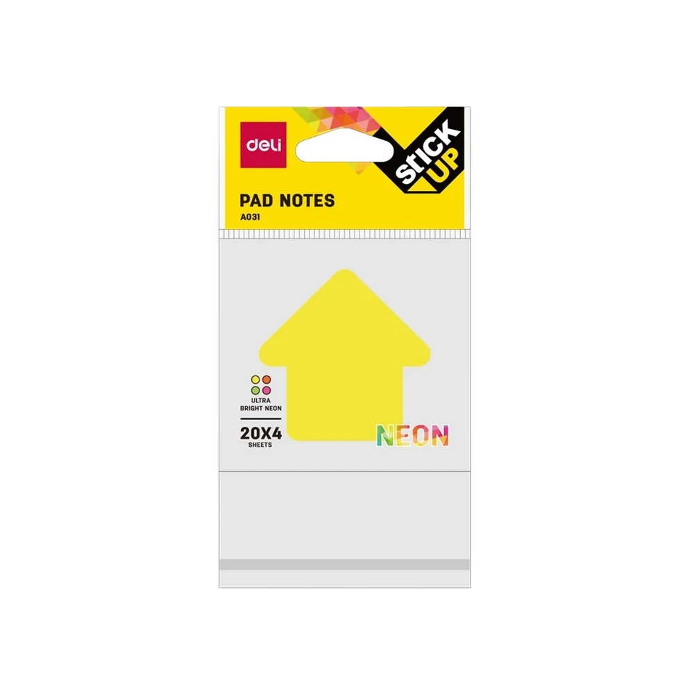 NOTAS AUTOADHESIVAS DELI NEON SHAPE (EA031/32)