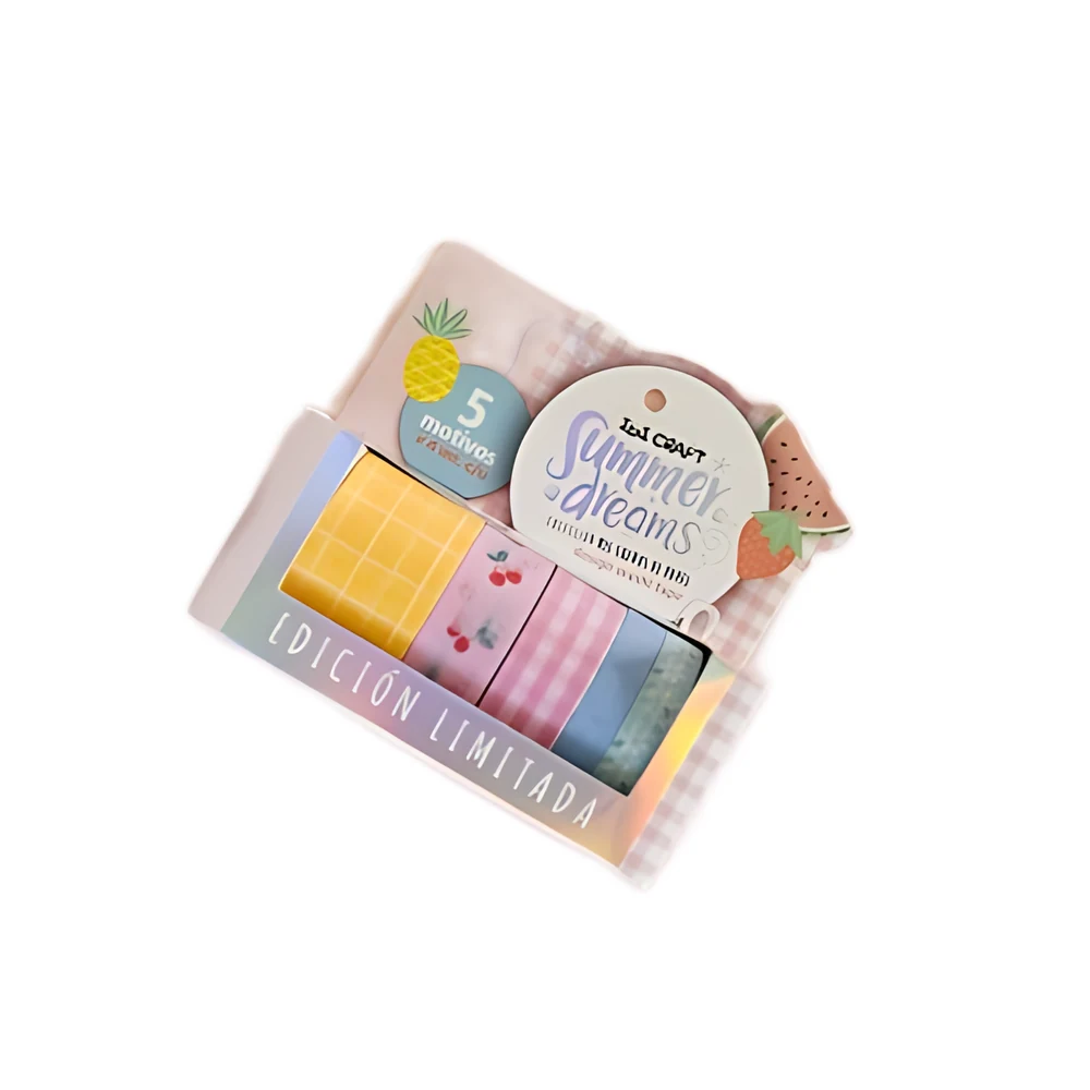 WASHI TAPE IBI CRAFT SUMMER DREAMS 4MTS X5U (55777)
