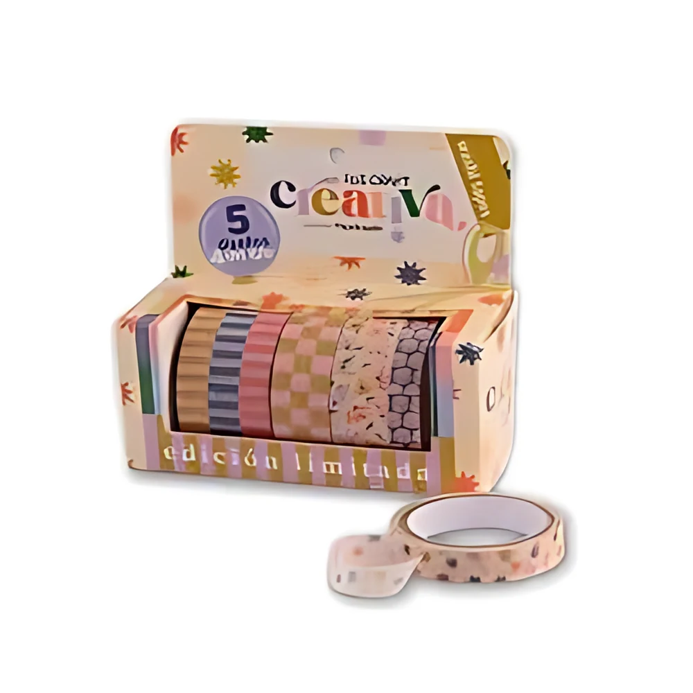 WASHI TAPE IBI CRAFT CREATIVA X5U 4MTS (55765)