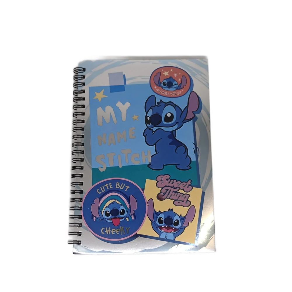 CUADERNO IMPORTADO 16X21 C/ESP HOLOGRAFICO STITCH