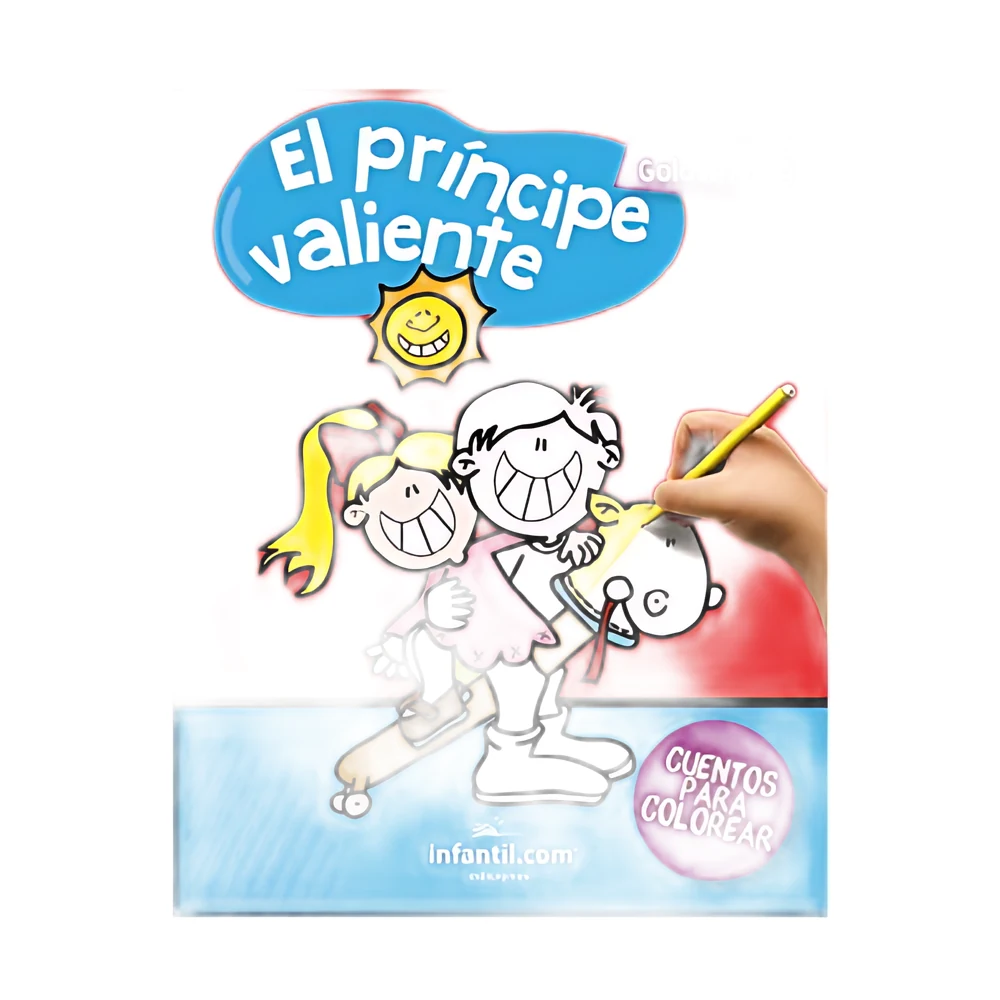 LIBRO COLECCIÓN CUENTOS PARA COLOREAR - EL PRÍNCIPE VALIENTE EDICIONES INFANTIL (48-2)