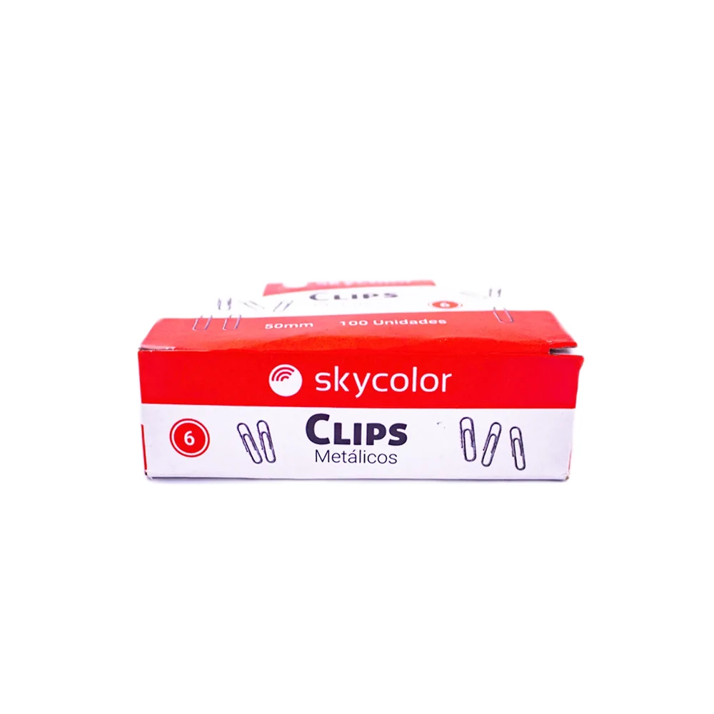 BROCHE SKYCOLOR CLIP METALICO N° 6 x 100 unid. (50 mm)