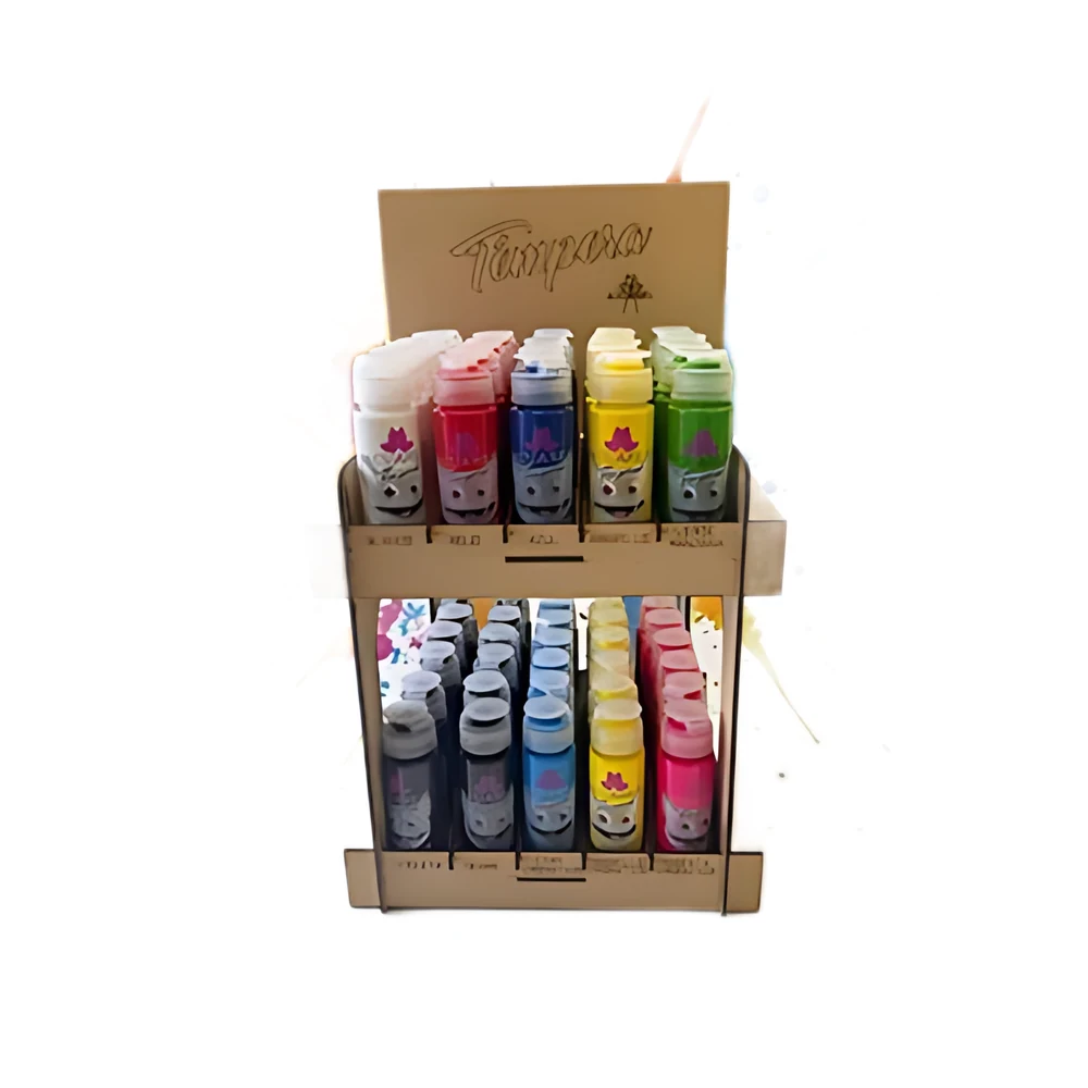 EXHIBIDOR TEMPERA ACUAREL 78 GR 102 U (84 + 18 CROMATICOS)